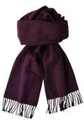 FM Trends Stylish Plain Scarf for Women & Girls | Solid Color Stole, Dupatta, Shawl | Elegant Ladies Accessory (Dark Purple, 1.8 meters)