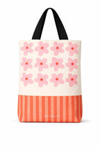 THE SACK CO. Large Canvas Tote Bag for Women, Tote Handbags for Women with Zipper & for College, Shopping, Office (tsc-Floral Cat new)