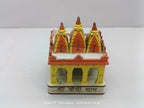 Neem Karoli Baba Kainchi Dham Wooden Temple Miniature Model, Handcrafted Wooden Religious Replica with Traditional Design