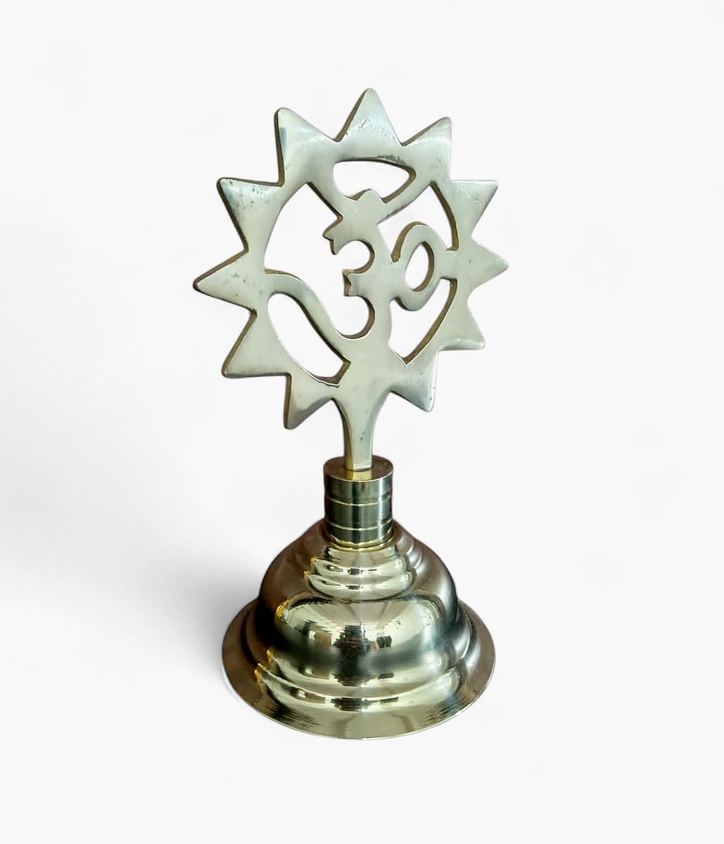 SHRIJIMATHURA/Temple Kalash Pure Brass/Om Design On Top