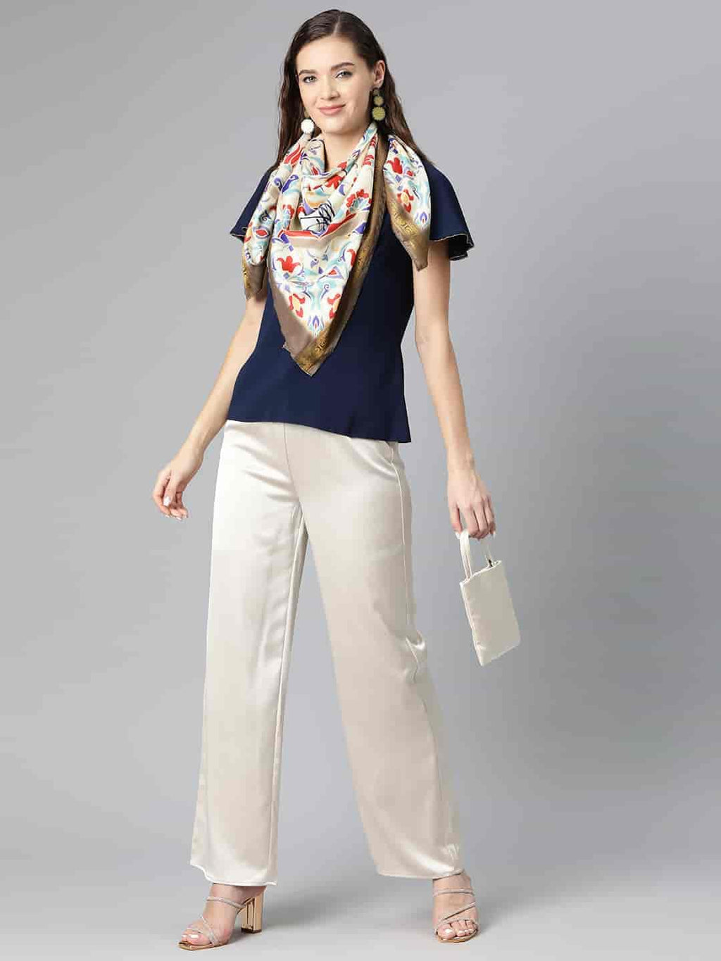 SILK LAND Women's Digital Printed Scarfs