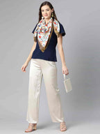 SILK LAND Women's Digital Printed Scarfs