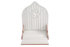 nexat Wooden Wall Mount Temple for Home Shop Office | Art and Craft Wooden Temple | Home Temple | Puja Mandir |Wall Hanging and Table Top Home Mandir Temple (Brown Color) (White)