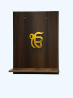 Sikh Wall Mounted Wooden Temple - Puja Mandir for Wall Hanging