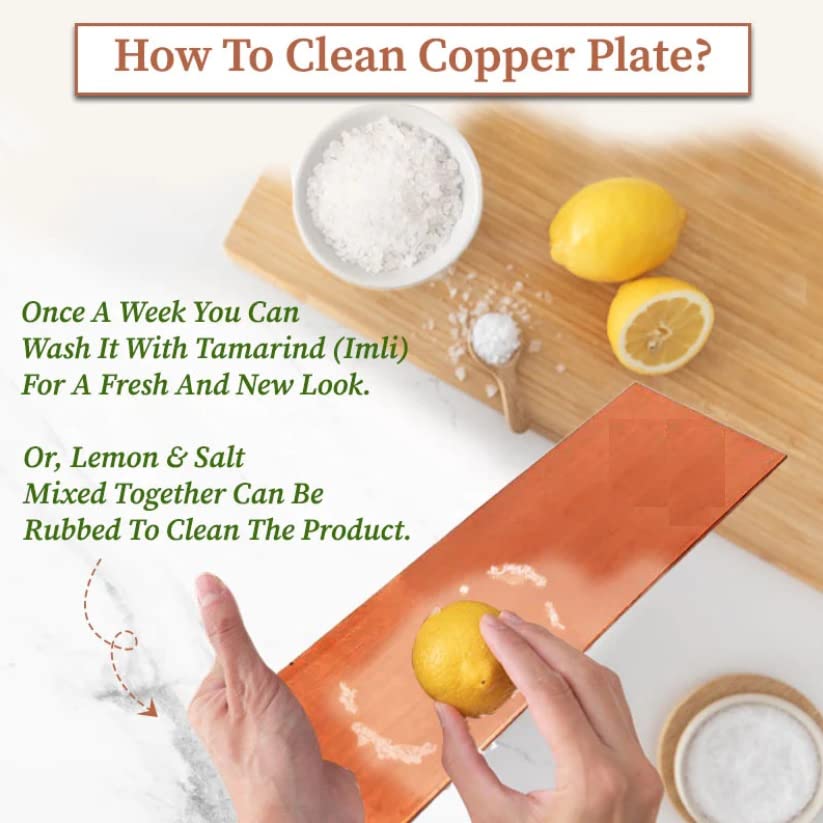 ART IFACT Pure 99.9% Copper Plate for Making 10 Liter Structured Water (3.5 X 8 inches - 0.5mm) Copper sheet with round corners (3.5 X 8 inch (For 10 Ltr))