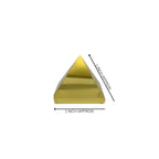 TREE MAISON CORONATING HOMES Citirine Crystal Pyramid | 1 Inch | Vastu Correction | Reiki Crystal Pyramid for Positive, Meditation| Home & Office Decor |Pack of 1