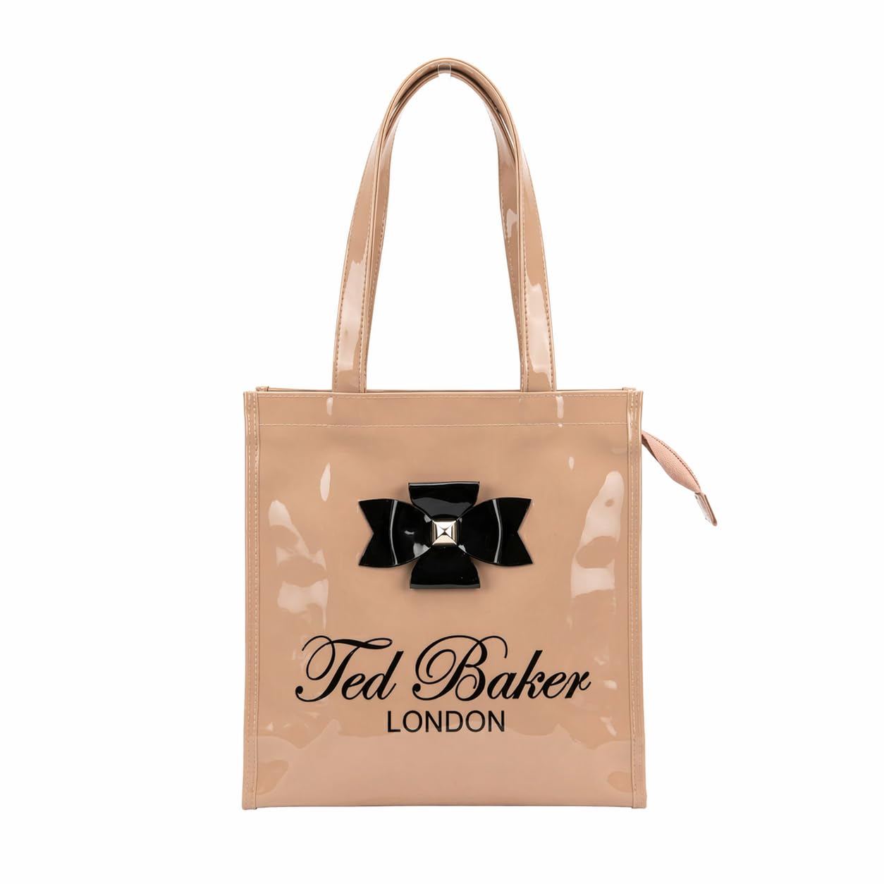 SEA MOUNT Ted Baker London Women’s Light Brown Tote Bag with Bow | Stylish Shoulder Handbag | Premium PU Leather Shopper Bag