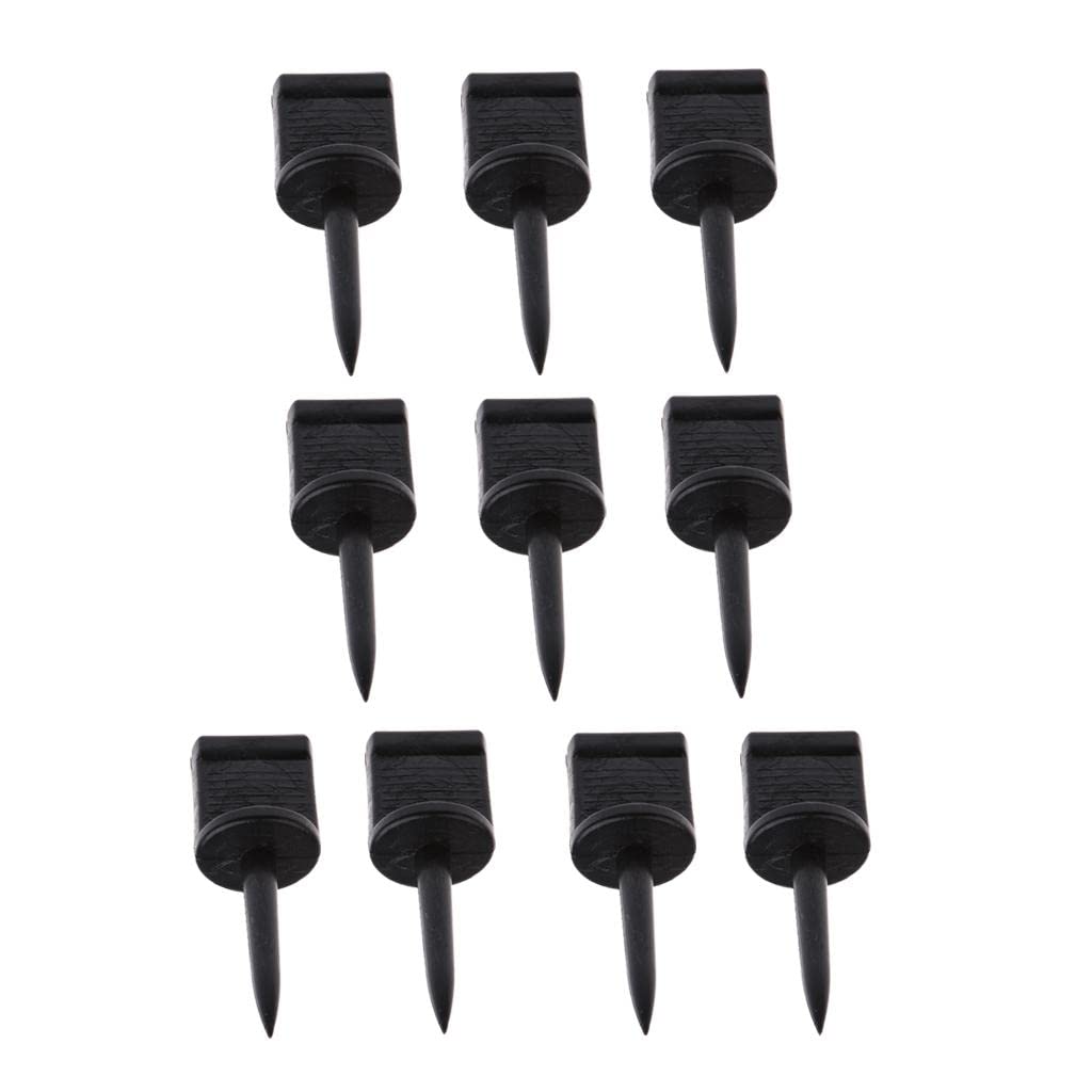 CALANDIS® 10Pcs PVC Archery Target Pins Archery Accessories Durable and Light-Weight Black