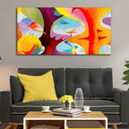 VIBECRAFTS Canvas Paintings for Living Room Drawing Room Abstract Bird Flying Canvas Wall Painting for Home|Office|Gift(PTVCH_2374)
