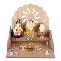 Krupasadhya Temple Model 408 Smart Temple, god Stage, mandir Engineered Wood Home Temple
