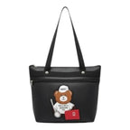 Shoping now Clothes Tote Grocery Bag Shoulder Casual Book Bag Large for Women Teddy Teachers,Cotton Bag Shopping Purse Handbag Reusable Multipurpose Use each Lunch Travel (30cm H x 33cm L x 11cm W)