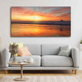 VIBECRAFTS Canvas Paintings for Living Room Drawing Room Sunset Canvas Wall Painting Fitted With Wooden Frame for Home | Office | Gift (PTVCH_2419)