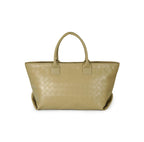 Nautica Women's Large Tote Bag | Durable PU with Quilted Design & Padded Grab Handles Ladies Shoulder Bag | Premium Spacious Handbag with Magnetic Closure for Girls | Beige