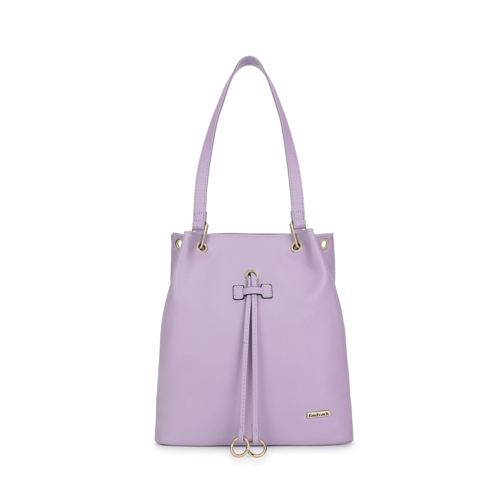 Fastrack Women Compact Trendy Tote with Zip Closure | Main Compartment, Inner Slip and Zip Pockets | Stylish Everyday Tote | Trendy Women Purse Handbags, Violet