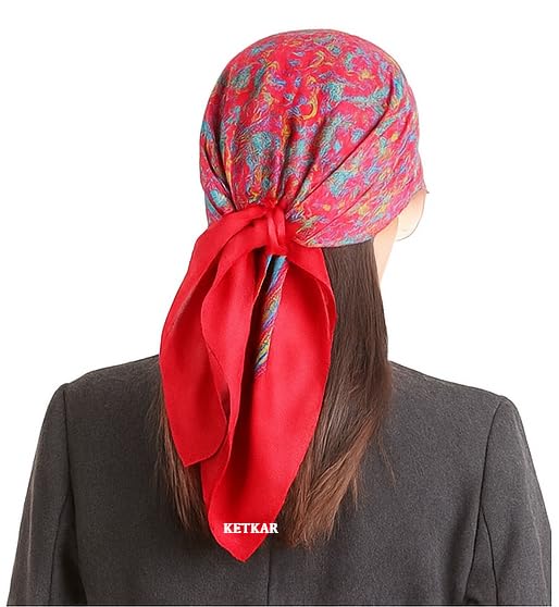 KETKAR Women’s Wool Winter Scarf | Soft & Warm Woolen Muffler | Stylish Cold Weather Wrap for Women | Pack of 1_Maroon