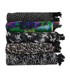 FLIHAUT Women’s Chiffon Georgette Printed Scarf/Stole Combo Pack of 5 | Lightweight Multipurpose Fashion Scarves for Casual, Office & Party (50x172 cm)