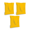 Lify Cotton Canvas Tote Bags Bulk Shopping Bag for Crafts, DIY Reusable Grocery Bag, 14 X 16 Inch – 3 Piece Pack (Yellow- 3Pcs, 14’’ (35.56 CM) x 16’’ (40.64 CM))