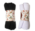 IBA ISBA COLLECTIONS Women's Crinkle Cotton Scarf, Stoles, Hijab (80 x 190 Cms) (2pcs B&W)