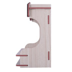 CrazyInk Wooden Temple Beautiful Design Plywood Mandir for Home and Office (27 x 17 x 38 Cm) (White)