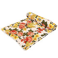 WONDERLOOK 100% Super Soft Reversible Design Dohar I AC Blanket I Blanket for All Season I Gifting (Double, Yellow Flower) Kafalo