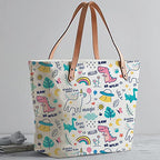 The Purple Tree Fatty Tote Bag for Women, Western Handbag, Gift, Ft31, White