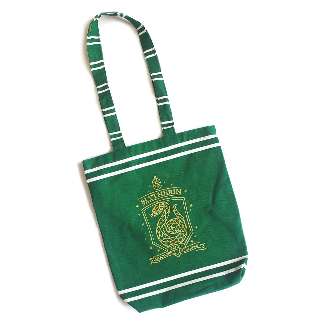 Scribbles Inc Canvas Tote Bag for Women and Men Shopping Bag/Multipurpose Eco Friendly Shoulder Bags Great Gift for Rakhi, Diwali, Birthday Gifts - Slytherin New