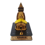 EDMIRIA Kedarnath Temple 3D Miniature Kedarnath Mandir Shree Kedarnath Dham, Lord ShivJi Decorative Wooden Showpiece - Brown, White (Medium (15x9.5x12.5 cm))