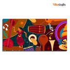 VIBECRAFTS Canvas Paintings for Living Room Drawing Room Dance & Music Instruments Canvas Wall Painting for Homedecore|Office|Gift|Livingroom|Bedroom(PTVCH_2399N)(48 x 24 Inches)