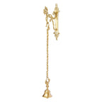 Artvarko Brass Designer Peacock Hook Holder for Wall Hanging Diya Bells Lantern Hanger Planter Lanterns Wind Chimes Baskets Ornaments 12 Inch