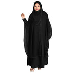 Hawai Women's Ready to Wear Lycra Burqa With Hijab, Dupatta and Face Cover_WB00408