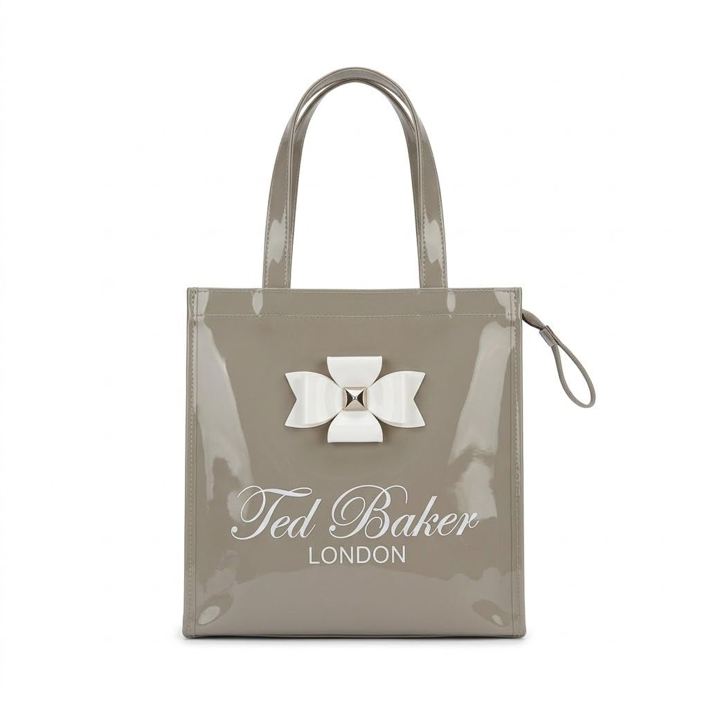 SEA MOUNT Ted Baker London Multipurpose Tote Bag with Signature Bow Detail – Spacious Travel Carryall, Everyday Shopping Organiser, Durable Shoulder Handbag for Work, Office, Travel & Daily Essentials