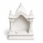 3D Printed Mini Temple for Car, Home, Office, Gifting 15cm (White)