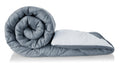 A Brand New - Umi AC Comforter Double Bed | AC Blanket Double Bed | 220 GSM Ultra Super Soft Microfiber Reversible Lightweight ALL-Weather Bed Comforter/Duvet/Quilt (90X86 Inche, Grey & Light Grey) Kafalo