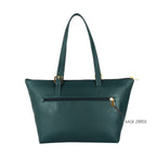 Baggit Women Green Tote Handbag Medium Size | Ladies Stylish Casual Purse Bag