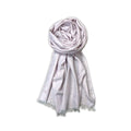 FAHABO Shimmer Geometric Woven Cotton Blend Scarf for Women – Lightweight Hijab & Stole Wrap | 73 x 29 Inches (Baby Pink)