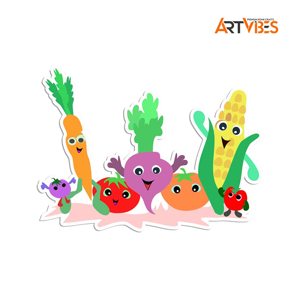 Artvibes Fridge Magnet Vegetables Decorative Item for Refrigerator|Almirah|Washing Machine(RM_7089)