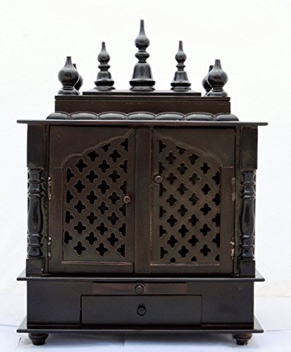 Jodhpur Handicrafts Wood Home Temple (45 x 30 x 60 cm, Beige)