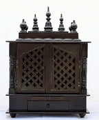 Jodhpur Handicrafts Wood Home Temple (45 x 30 x 60 cm, Beige)