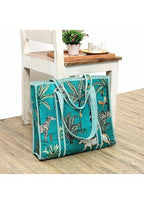 Yda fashion Quilted Cotton Tote Bag for Women & Men, 3 Layer Shopping Bag, Printed Reusable Grocery Tote, Lightweight Multipurpose Shoulder Handbag for Daily Use