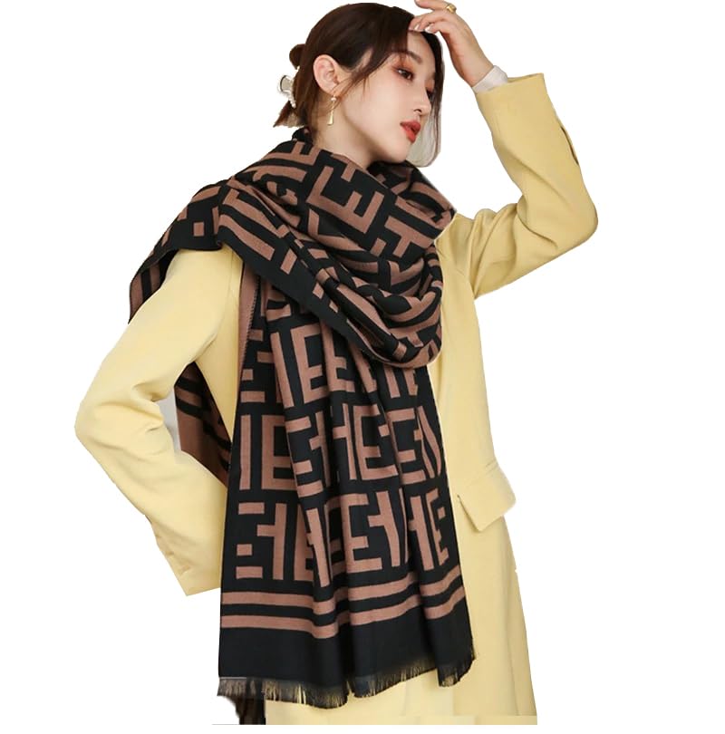 HSR Luxury Cashmere Warm Scarf Brand Shawl Pashmina Wrap for Women