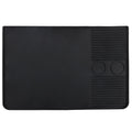 House of Quirk Silicone Coffee Mat with Raised Spill Proof Edges for Countertops, Easy Clean Coffee Station Mat (Black), 1 Piece Kafalo