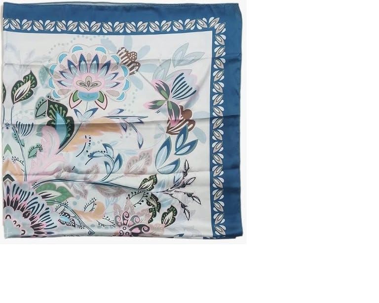 Wirkqeez Women Floral Scarf Soft Elegant Printed Stole, Lightweight Fashion Wrap Shawl for Summer, Winter and All Season