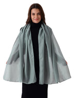 Beau Design Scarf, Lightweight Shawl Wrap for Women, Multiple Colours Available (Dark Gray)