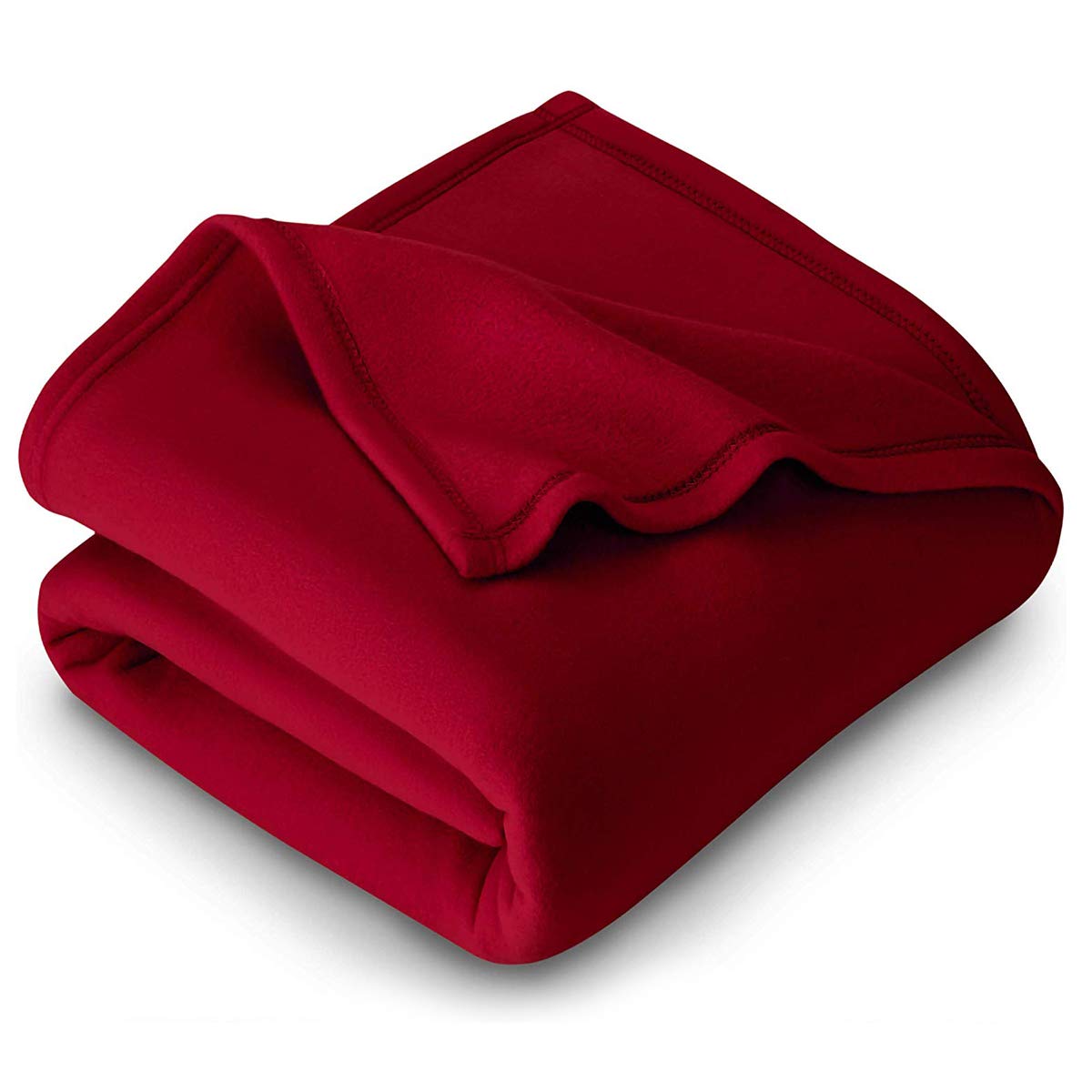 PL Homes 220 GSM Polar Fleece Single Bed Lightweight Plain Blanket for All Season Travel & Camping, 60x90Inch, Maroon Kafalo