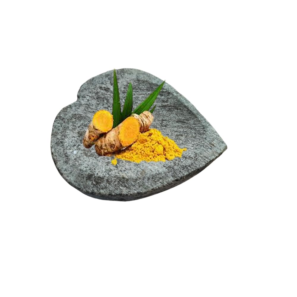 RARE OCEANS Heart Shape Chandan Sandalwood Turmeric Rubbing Stone
