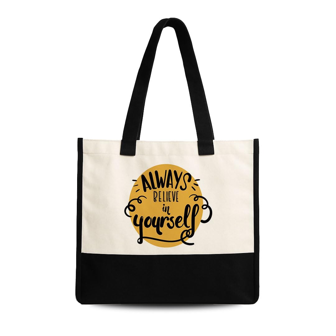 TrendoPrint Eco-Friendly Jute Tote Bag for Women | Reusable Shopping Bag with Sturdy Handles | Large Capacity Multipurpose Handbag for Grocery, Office, Travel & Daily Use (JB7)