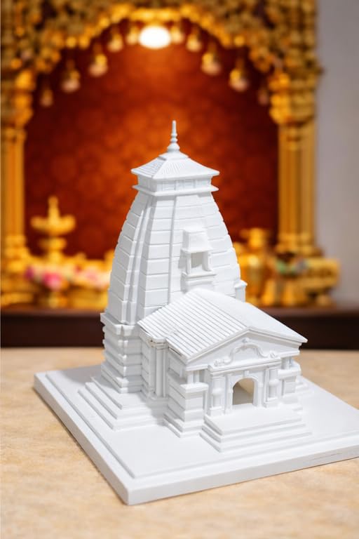 Kedarnath Temple Miniature Temple Model Showpiece for Home Decor | Sacred Mandir Replica for Pooja Room & Spiritual Gift