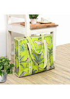 Yda fashion Quilted Cotton Tote Bag for Women & Men, 3 Layer Shopping Bag, Printed Reusable Grocery Tote, Lightweight Multipurpose Shoulder Handbag for Daily Use