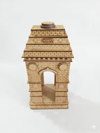 India Gate Wooden Miniature Replica, MDF Laser Cut Architectural Model, Decorative Showpiece