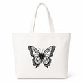 Adorvue Butterfly DIY Tote Bag Painting Kit for Kids & Adults Premium Canvas Cotton Reusable Tote Bag for Kids & Adults DIY Art & Craft Projects, Eco-Friendly Everyday Handbag Pack of 2